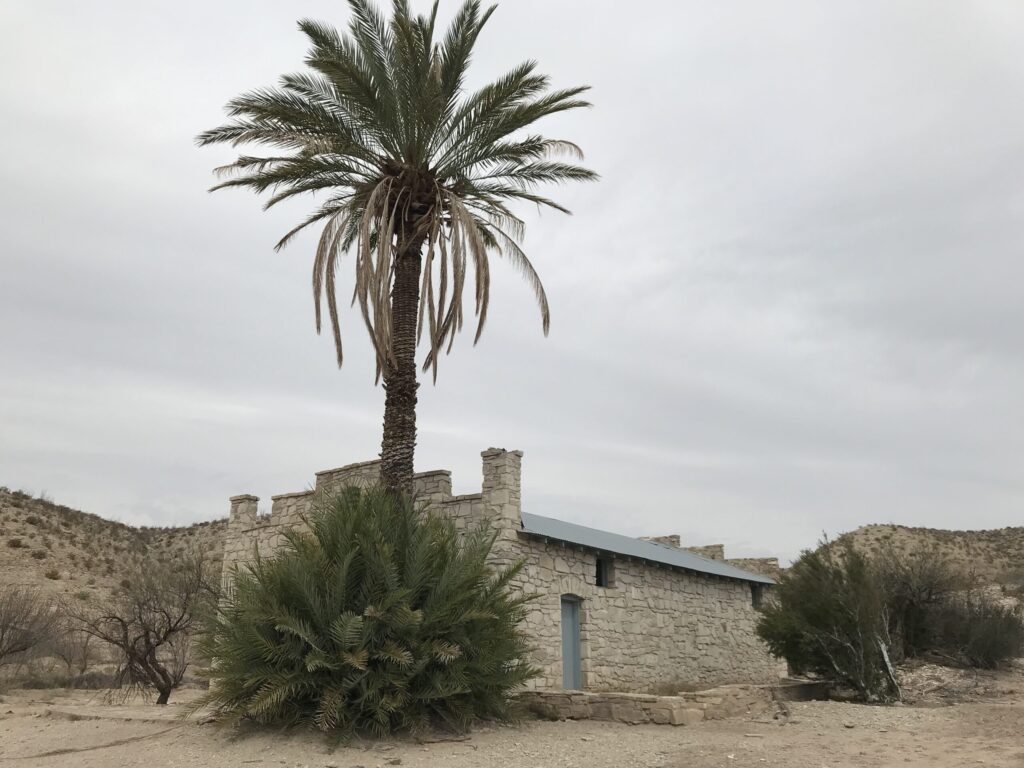 The stone post office and store building from J.O. Langford's early 1900s hot springs resort still stands in Big Bend National Park