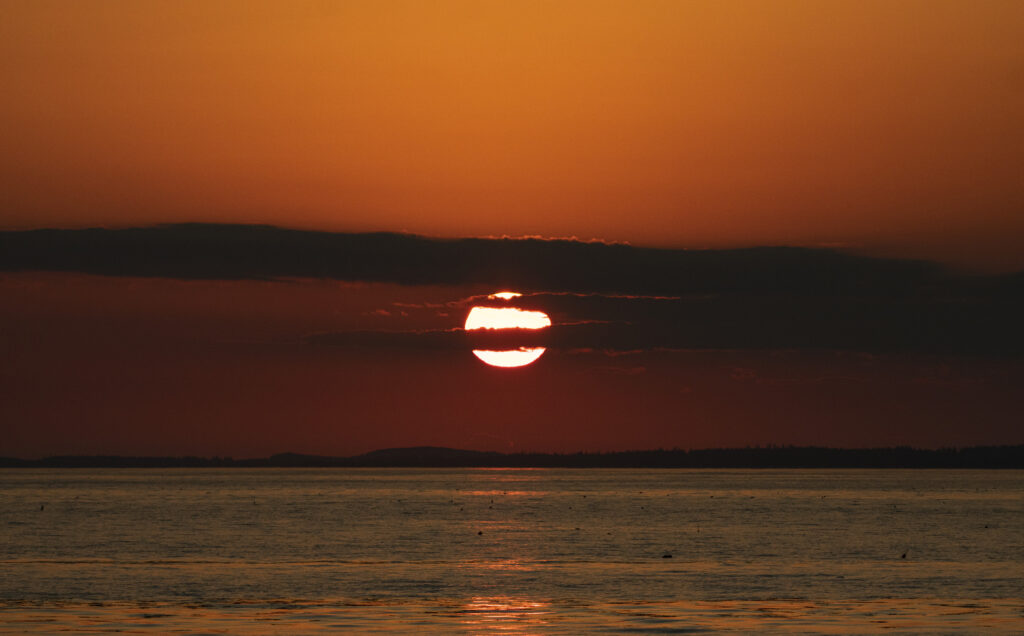 Sunset at Isle au Haut in Acadia National Park